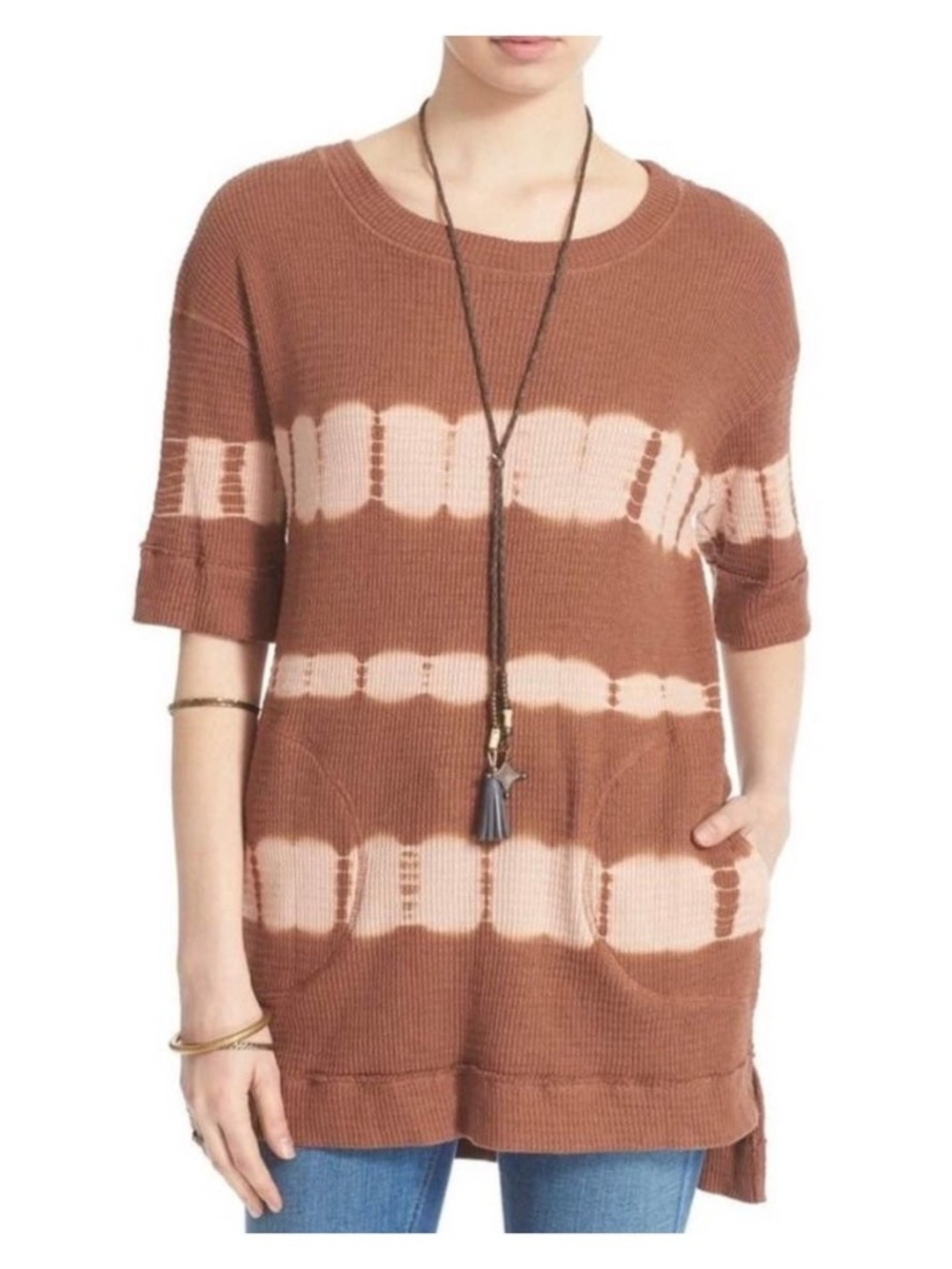Free People S Tie Dye Thermal Canyon Wash Tunic Top